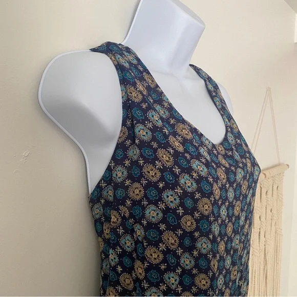 Sag Harbor Reversible Floral Maxi Dress Y2K Vintage Boho Summer Slip Dress- XL - Picture 3 of 10